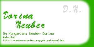 dorina neuber business card